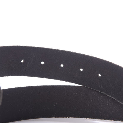 Gucci Calfskin Brass Feline Buckle Belt 95 38 Black 8 of 8