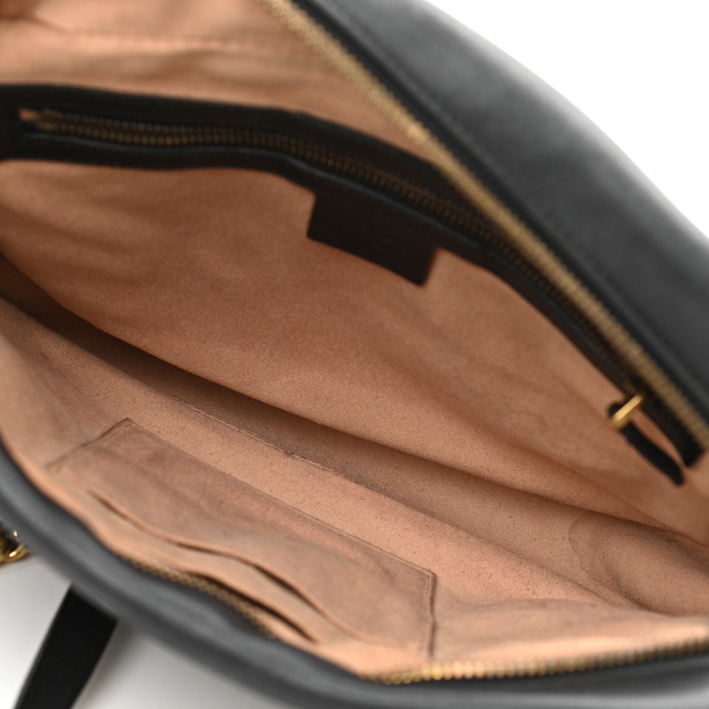 Calfskin Matelasse Medium GG Marmont Chain Shoulder Bag Black