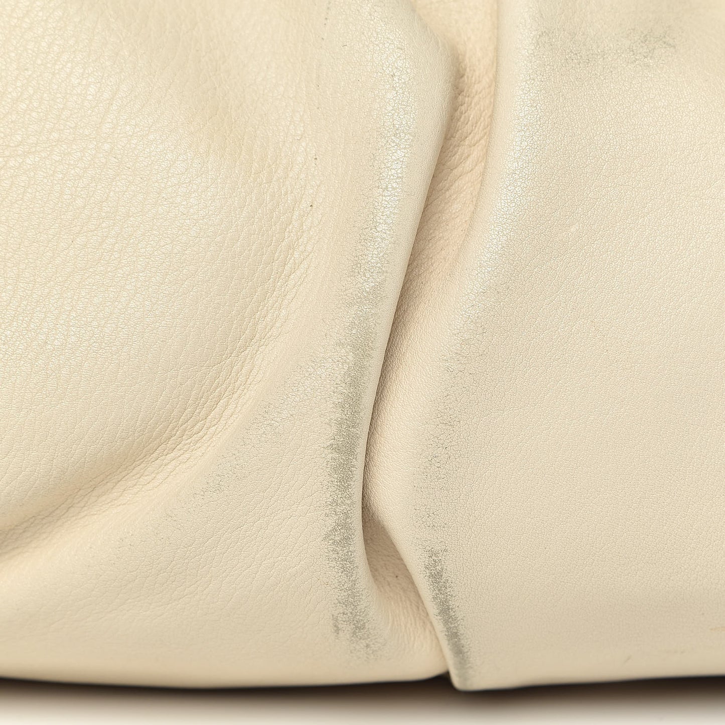 Calfskin Medium Icon Bit Boston Off White