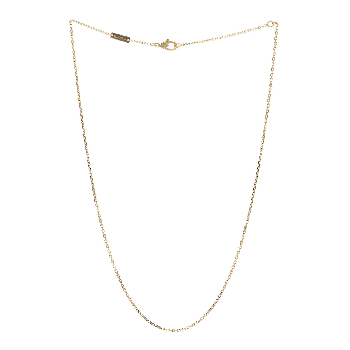 18K Yellow Gold Trace Chain Necklace