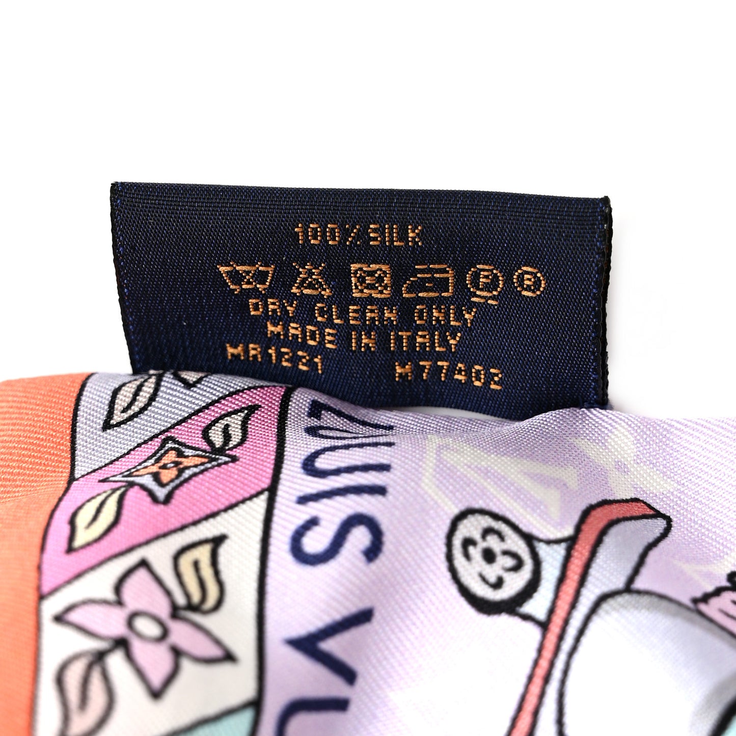 Silk Monogram Hide and Seek Bandeau Mauve