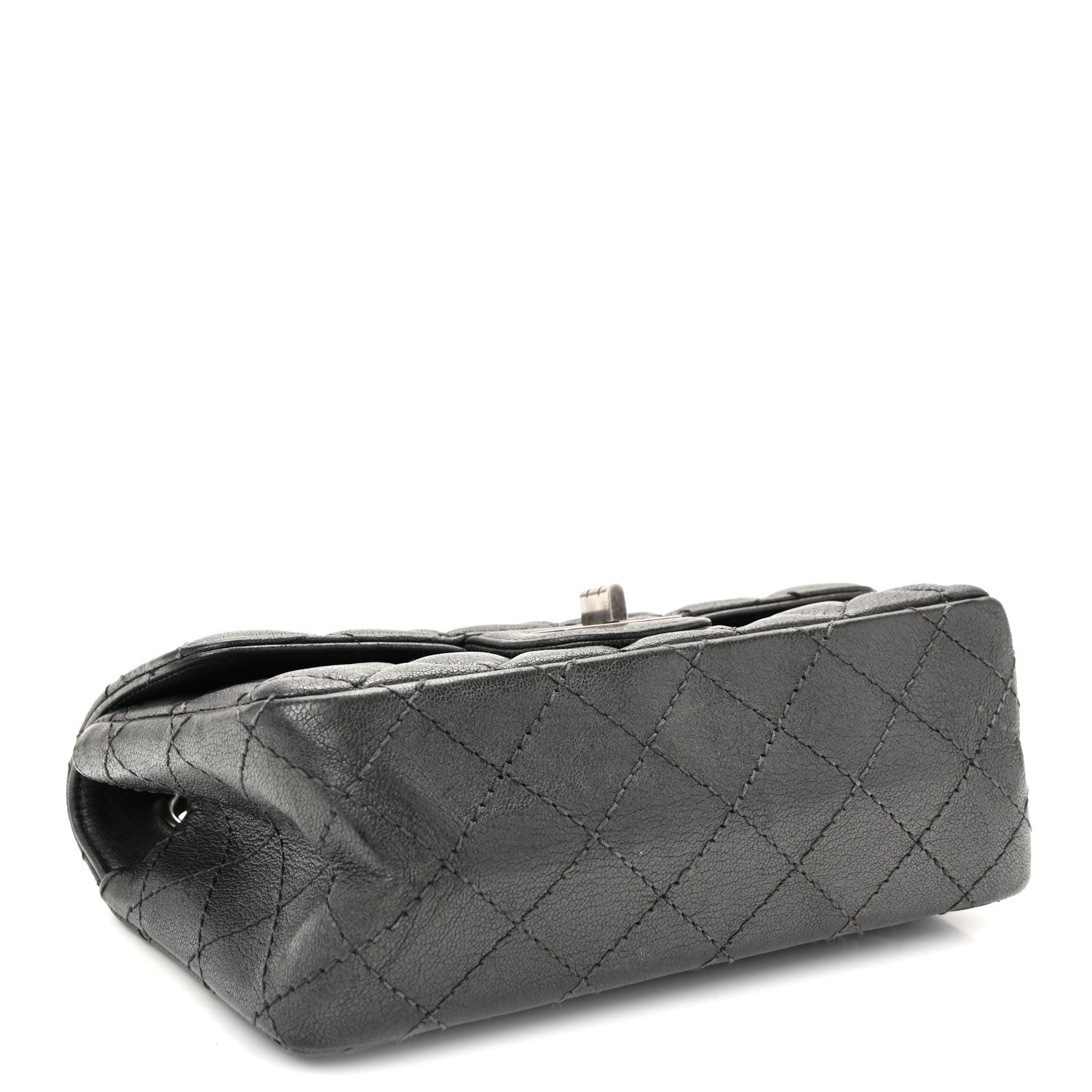 Chanel Goatskin Quilted 2.55 Reissue Mini Flap  Dark Silver 4 of 10