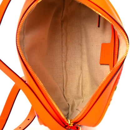Gucci Canvas Flora Floral Shoulder Bag White Orange Fluo 5 of 10