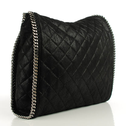 Stella McCartney Shaggy Deer Quilted Big Falabella Black 3 of 9