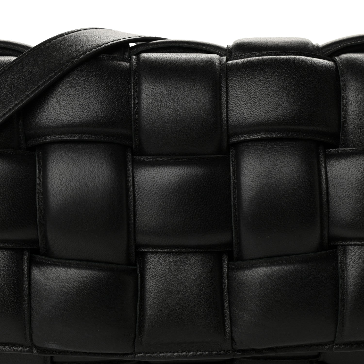 Bottega Veneta Nappa Maxi Intreccio Padded Cassette Crossbody Bag Black 7 of 9