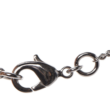 Chanel Crystal CC Bow Necklace Silver Black 4 of 7