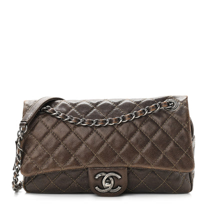 Chanel Iridescent Caviar Quilted Small Chic Flap Brown 1 of 10