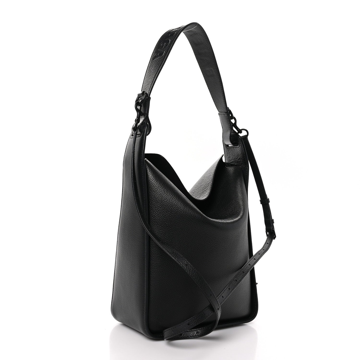 Balenciaga Calfskin Logo Embossed Small Tool 2.0 North-South Tote Black 3 of 9
