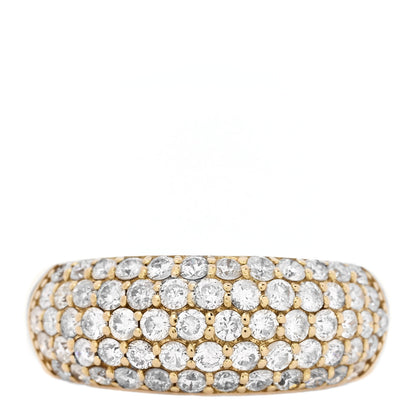 Parker & West by FASHIONPHILE 18K Yellow Gold Diamond 1.00ctw Paved Dome Ring 50 5.25 1 of 10