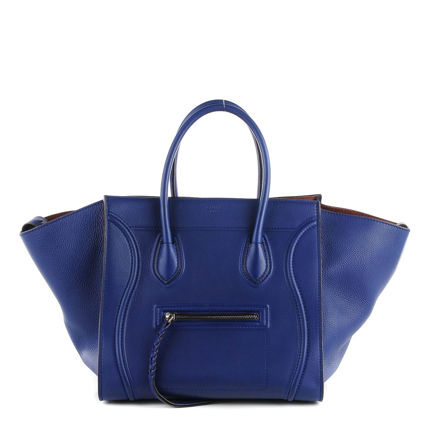 Supple Calfskin Medium Phantom Luggage Indigo
