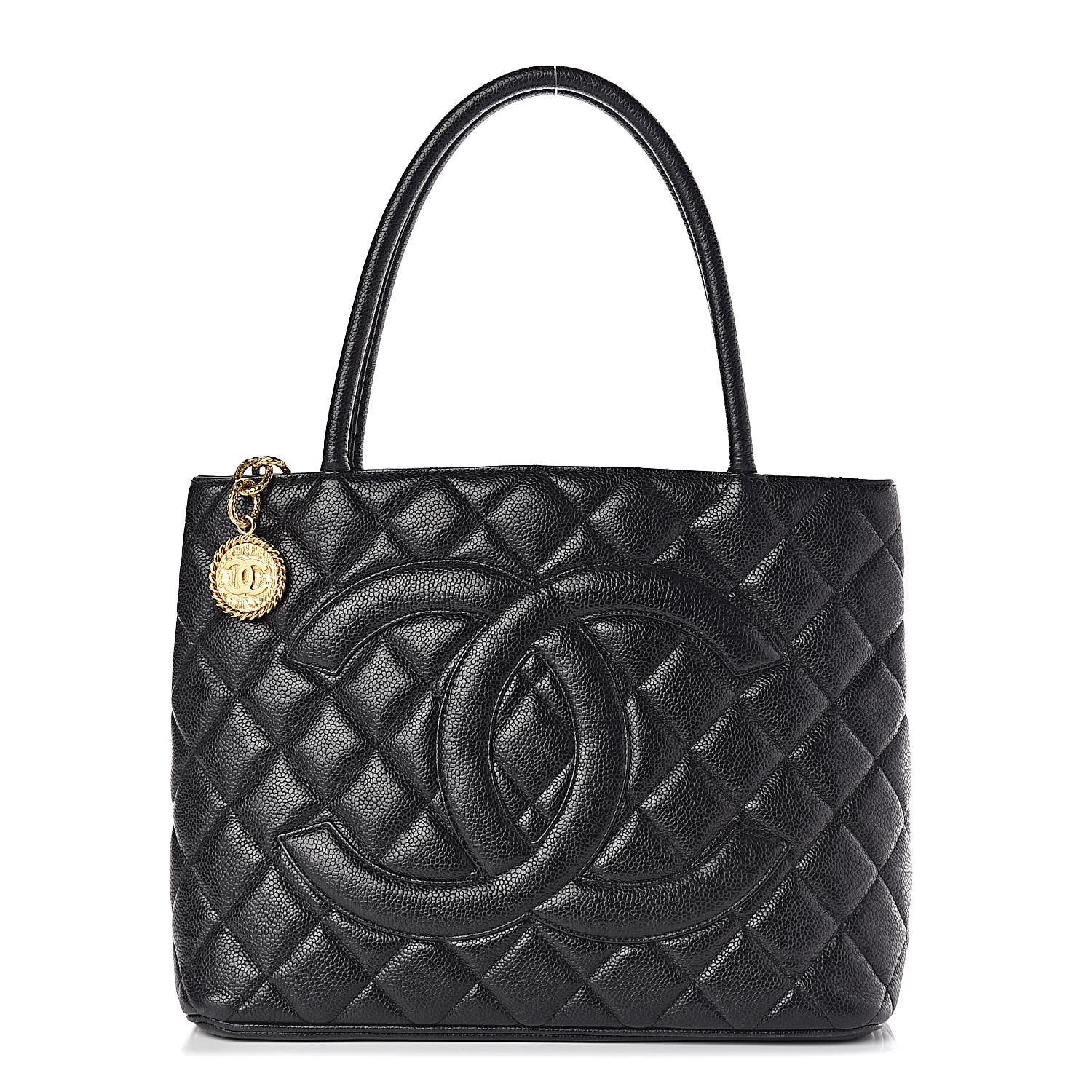 Chanel Caviar Quilted Medallion Tote Black 1 of 18