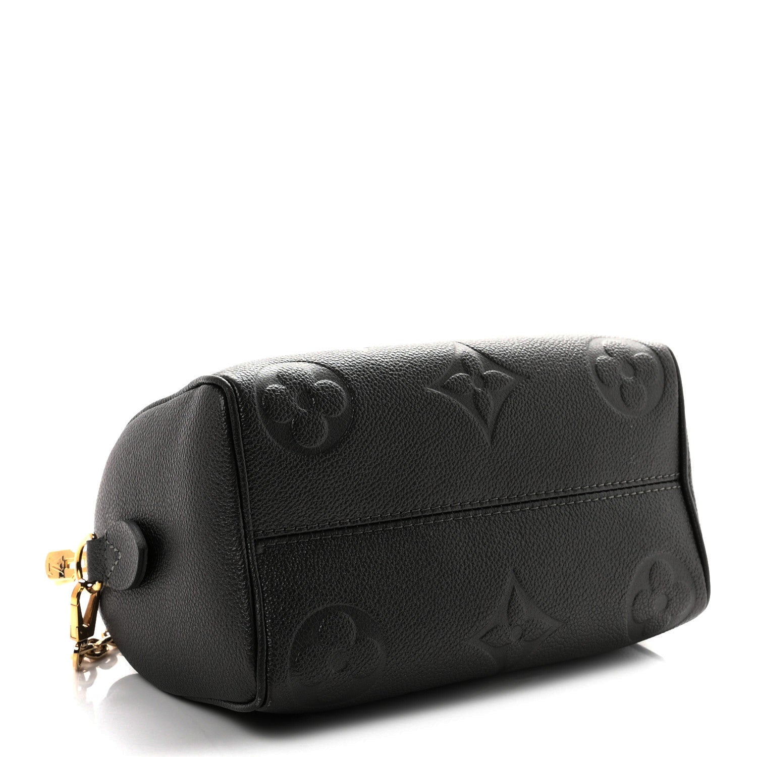 Louis Vuitton Shimmery Empreinte Monogram Giant Speedy Bandouliere 20  Gun Metal 4 of 10