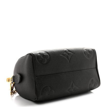 Louis Vuitton Shimmery Empreinte Monogram Giant Speedy Bandouliere 20  Gun Metal 4 of 10