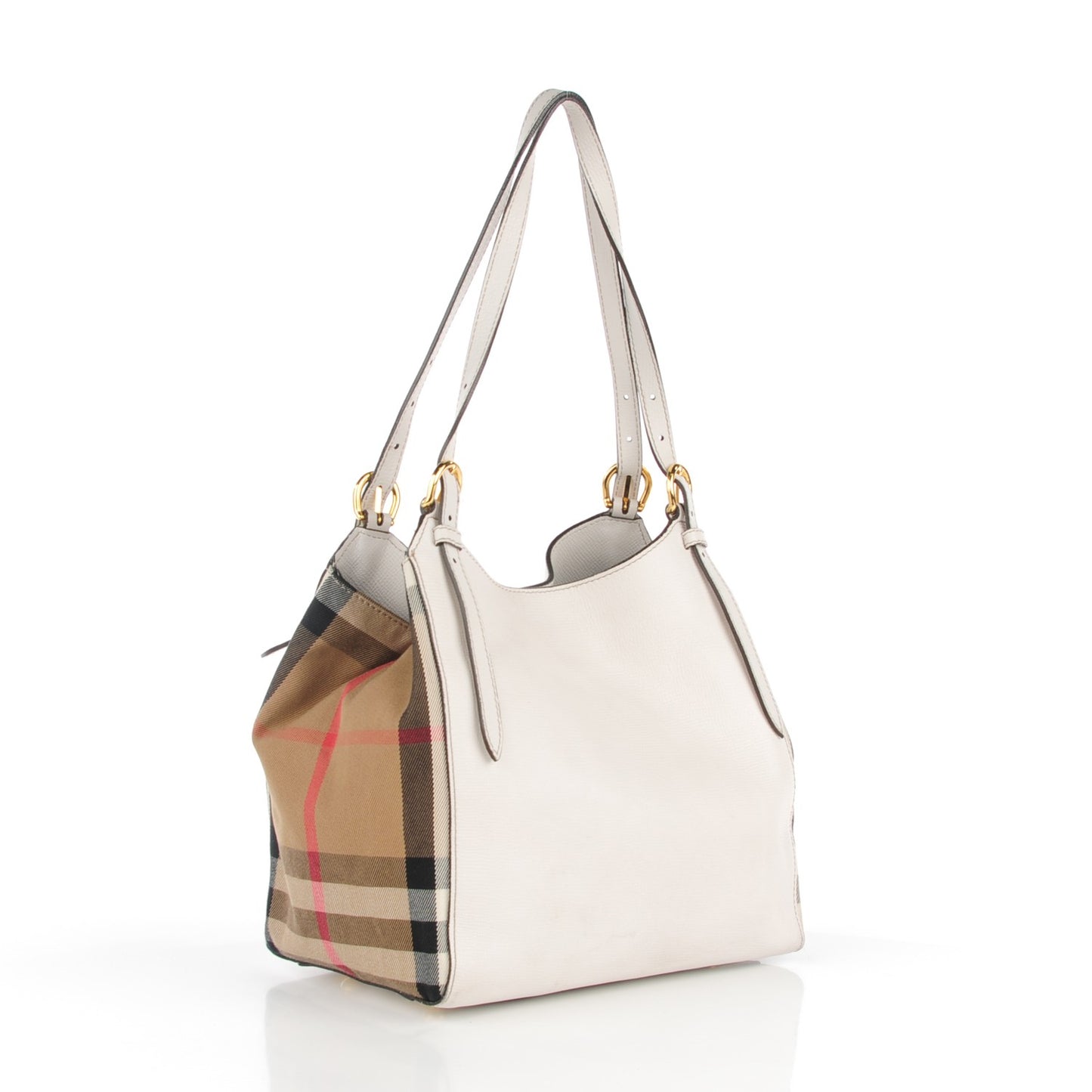 Horseshoe Leather House Check Small Canterbury Tote Natural