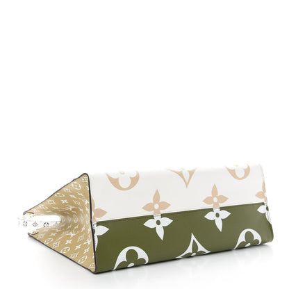 Louis Vuitton Monogram Giant Onthego GM Kaki Beige 4 of 8