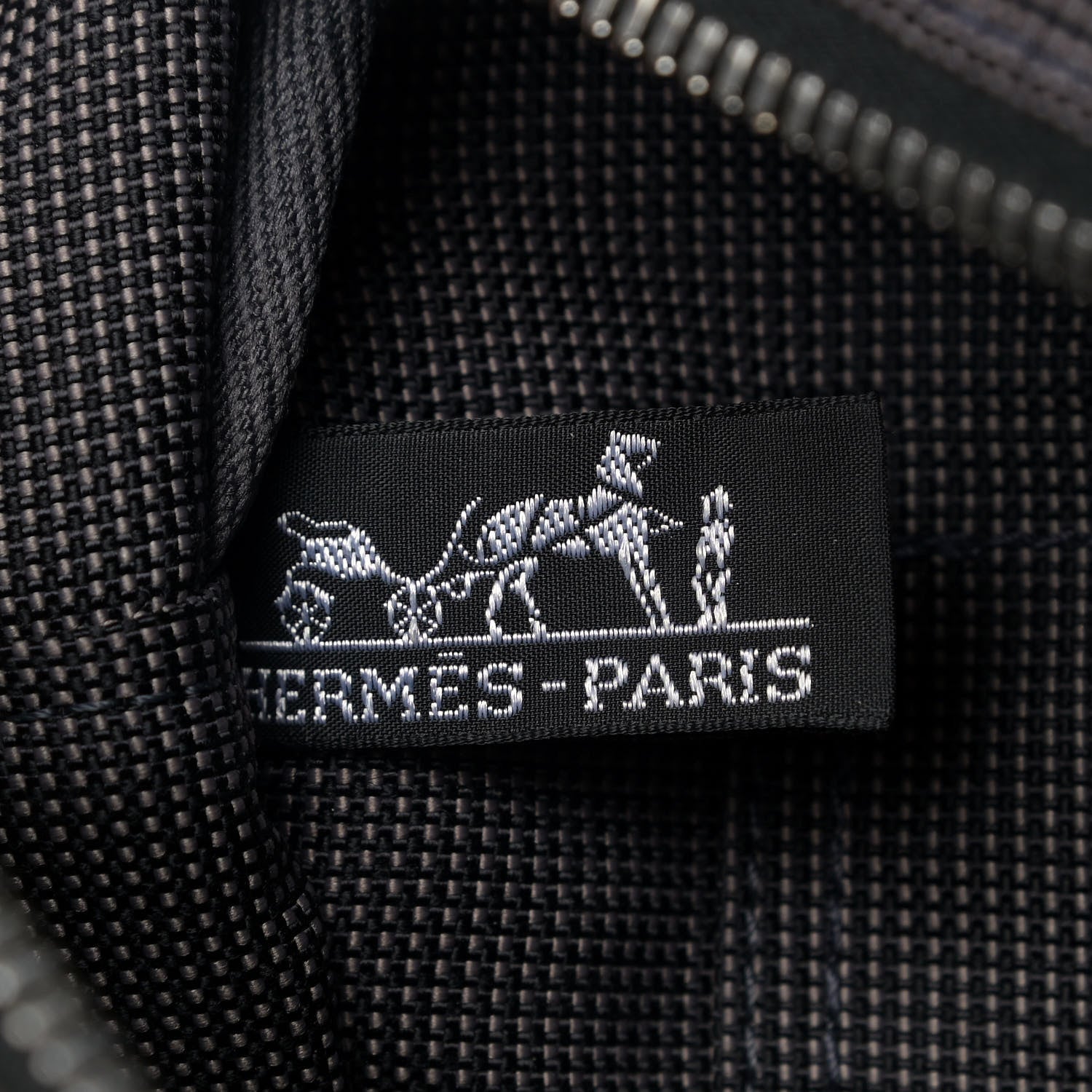 Hermes Canvas Herline Backpack Grey 6 of 8