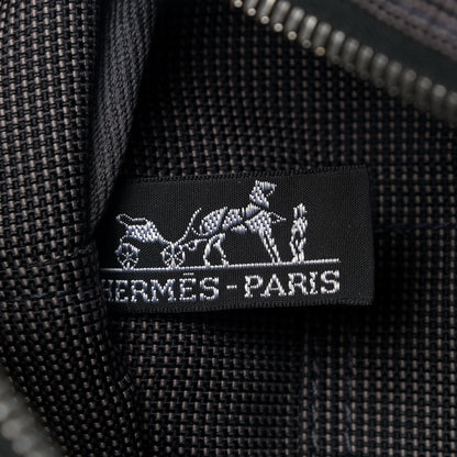 Hermes Canvas Herline Backpack Grey 6 of 8