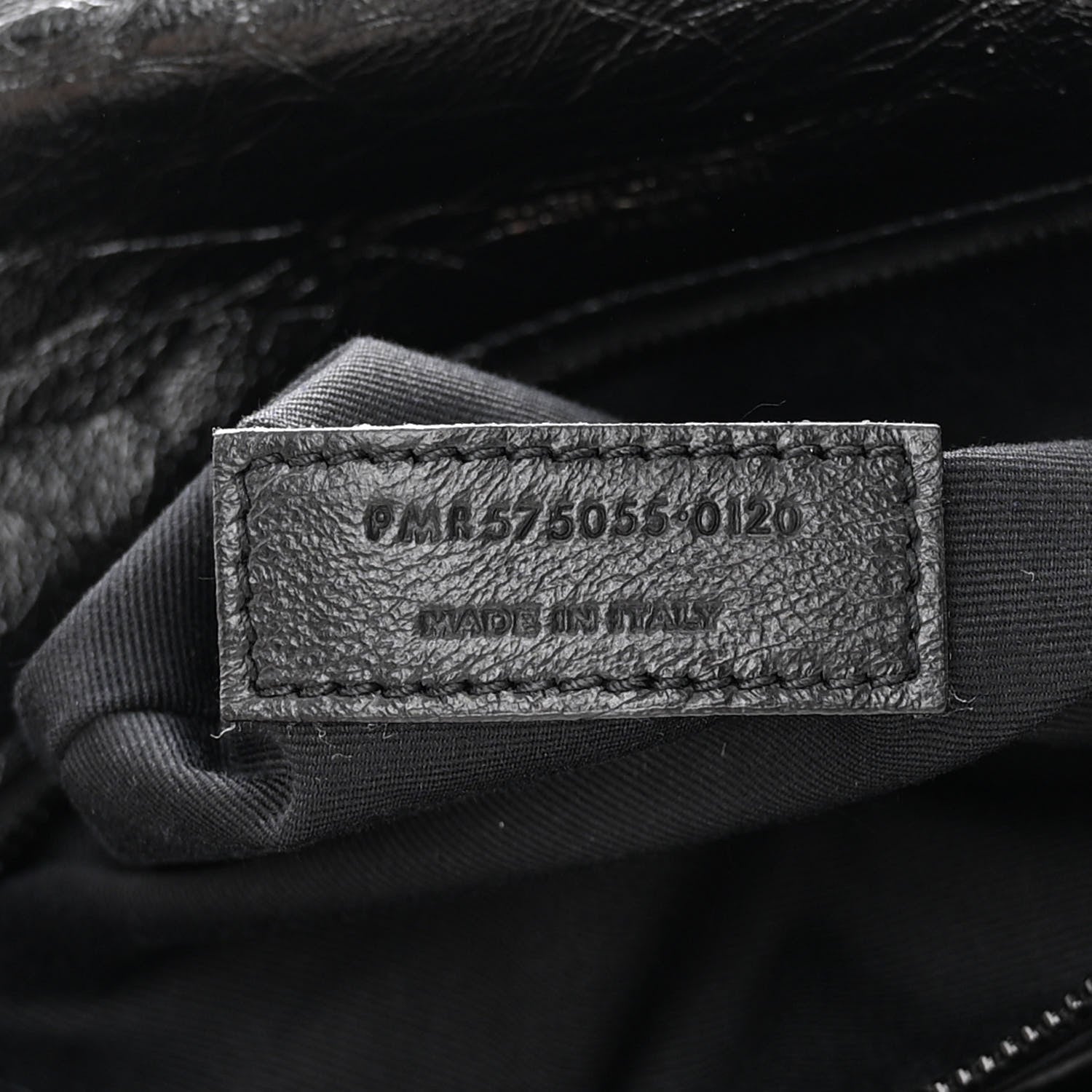 Saint Laurent Crinkled Calfskin Matelasse Monogram Medium Niki Chain Satchel Black 7 of 10