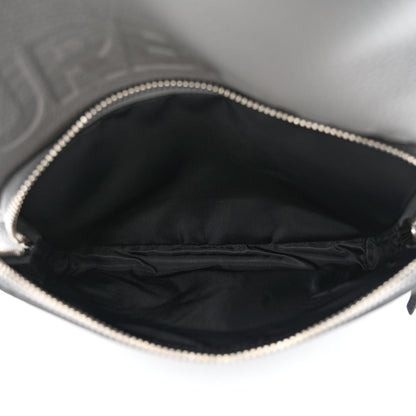 Burberry Calfskin Logo Embossed Backpack Charcoal Grey 6 of 12
