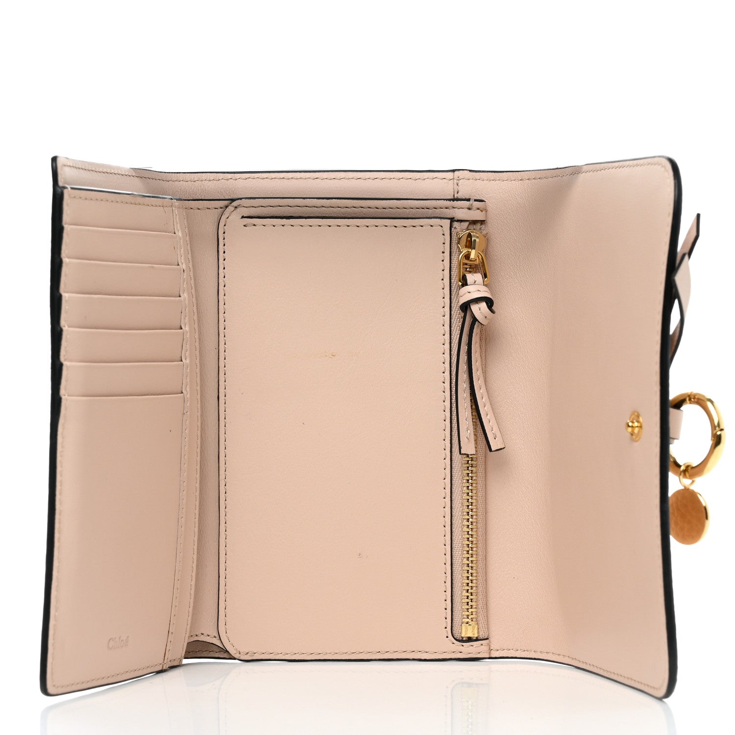 Chloe Calfskin Alphabet Compact Wallet Blush Nude 5 of 10