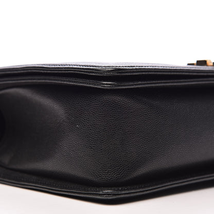 Chanel Caviar Quilted New Medium Boy Flap Black 9 of 12