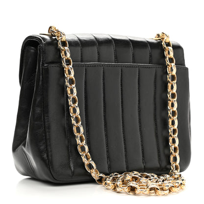 Chanel Lambskin Vertical Quilt Small Single Flap Black 3 of 15