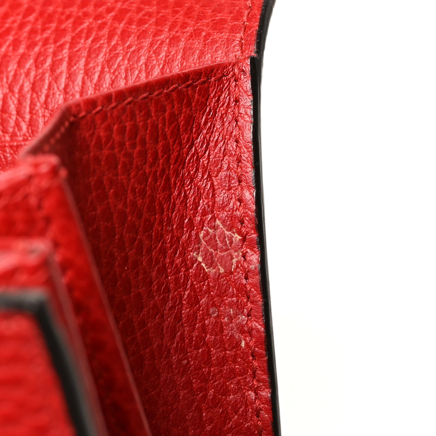 Calfskin Mini Dionysus Chain Wallet Hibiscus Red
