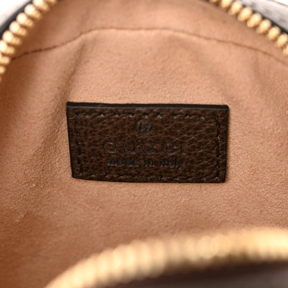 Gucci GG Supreme Monogram Web Mini Ophidia Round Shoulder Bag Brown 6 of 11
