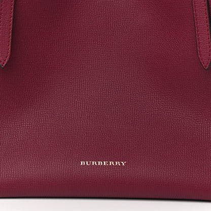 Burberry Grainy Calfskin House Check Small Canterbury Tote Berry Pink 8 of 10