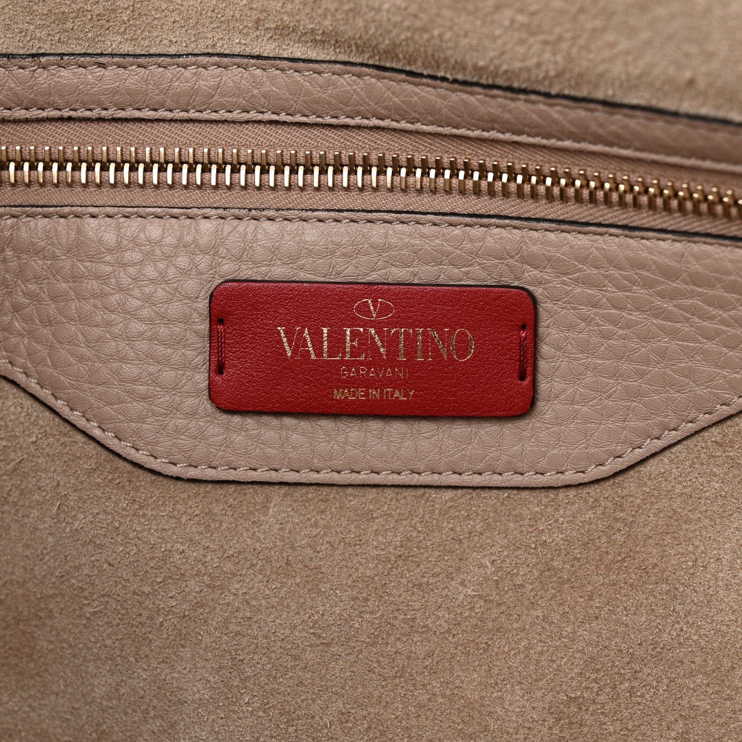 Valentino Garavani Grained Calfskin Rockstud Shoulder Tote Poudre 6 of 13