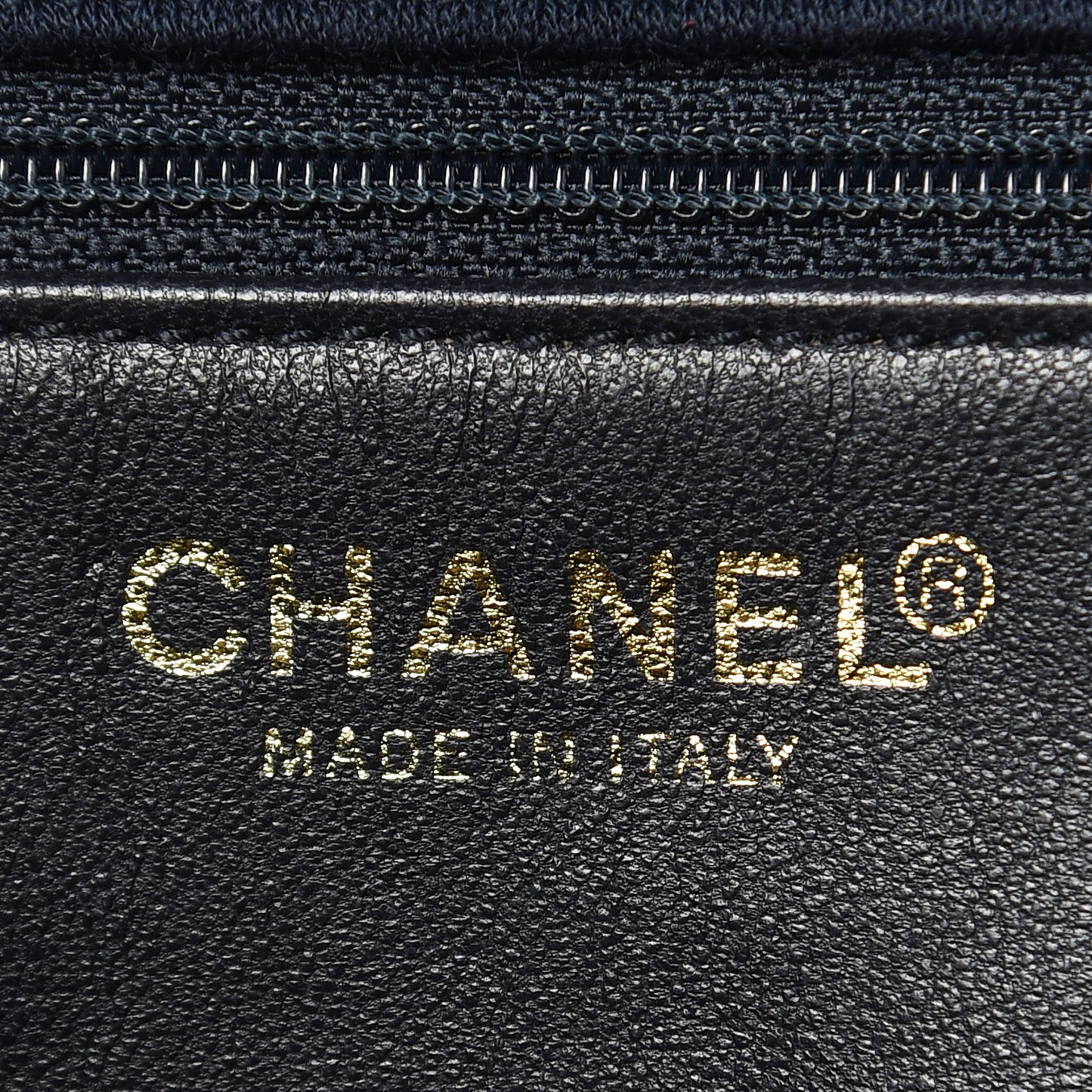 Patent Jersey Quilted Single Flap Navy