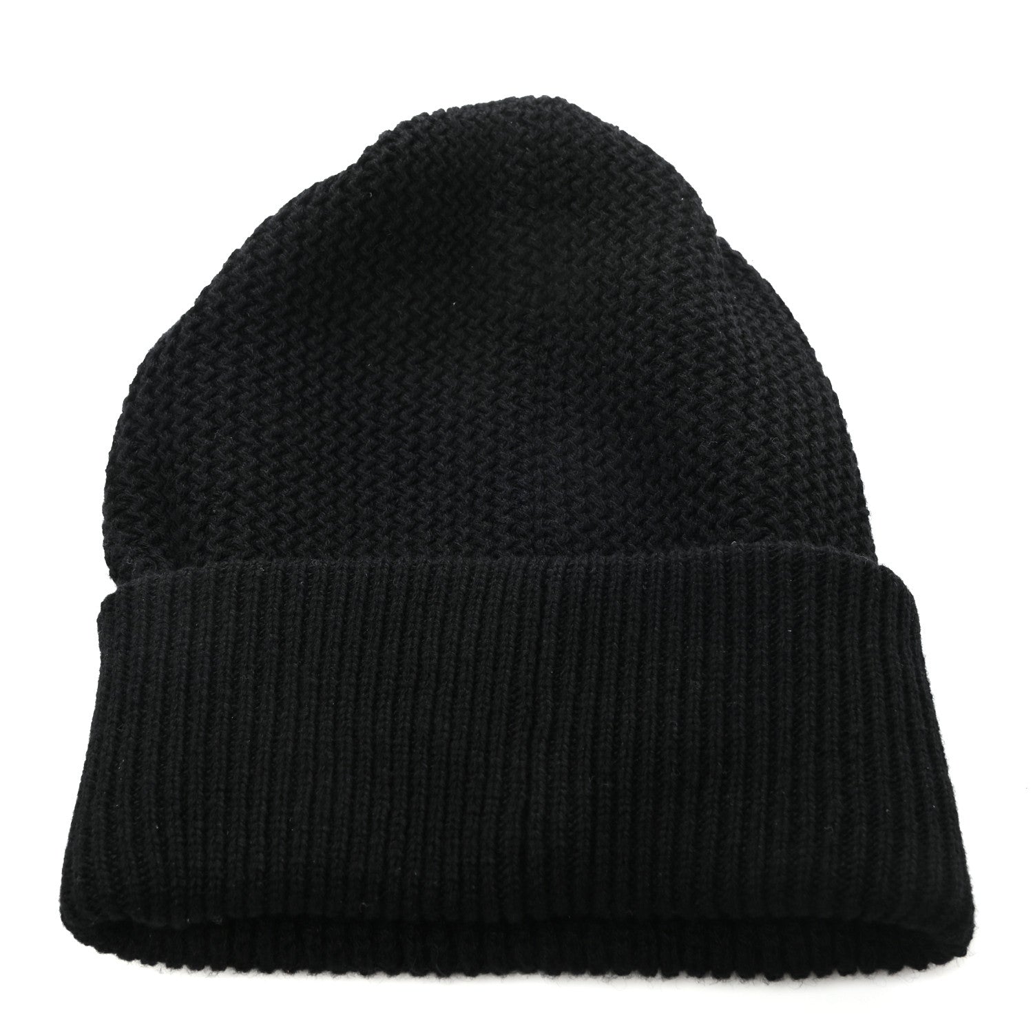 Chanel Cashmere Sequin Logo Beanie Hat Black Gold 3 of 5