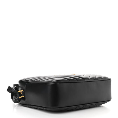 Saint Laurent Calfskin Matelasse Monogram Lou Camera Bag Black 4 of 11