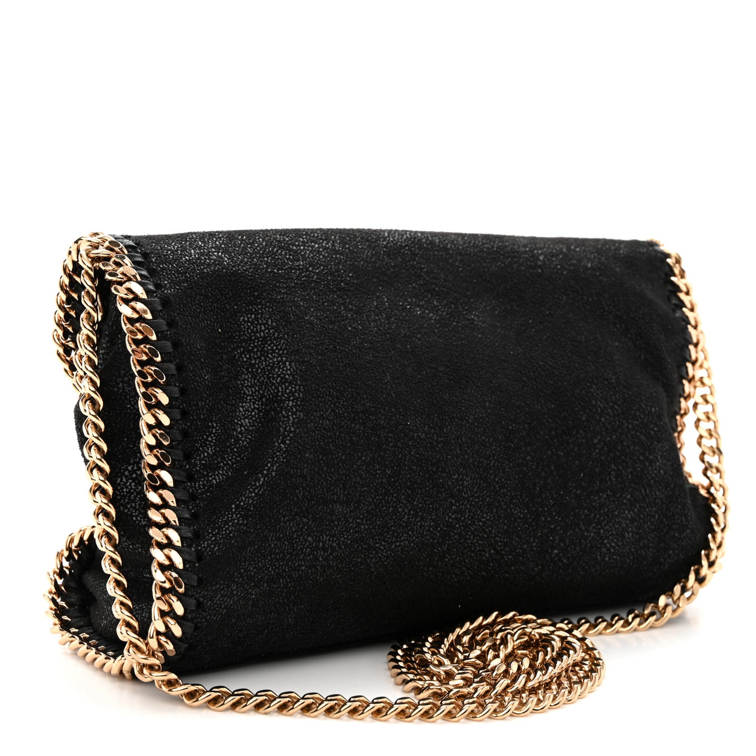 Stella McCartney Shaggy Deer Mini Falabella Shoulder Bag Black 2 of 10