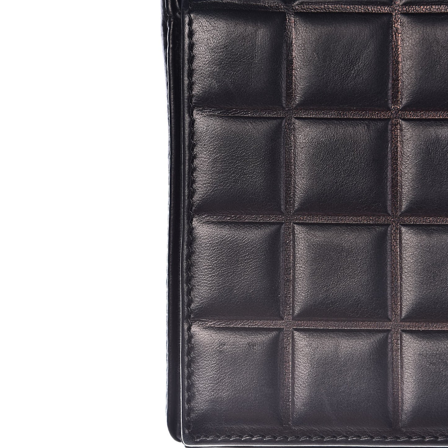 Lambskin Quilted CC Chocolate Bar Flap Black