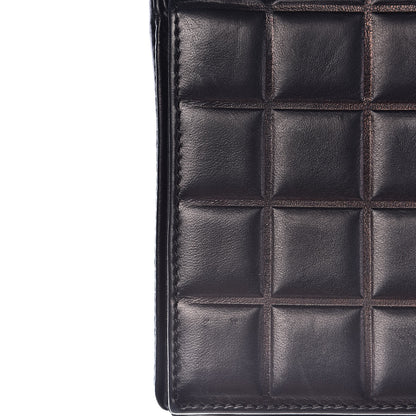 Chanel Lambskin Quilted CC Chocolate Bar Flap Black 12 of 14