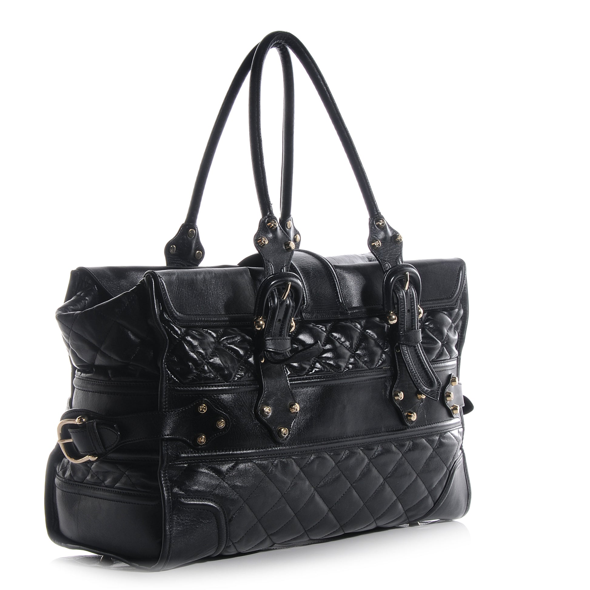Burberry Leather XL Manor Tote Black 3 of 9