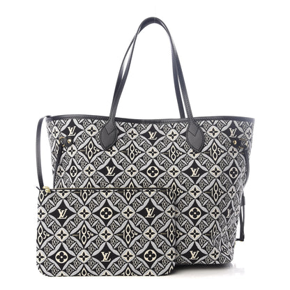 Louis Vuitton Jacquard Since 1854 Neverfull MM Grey 1 of 8