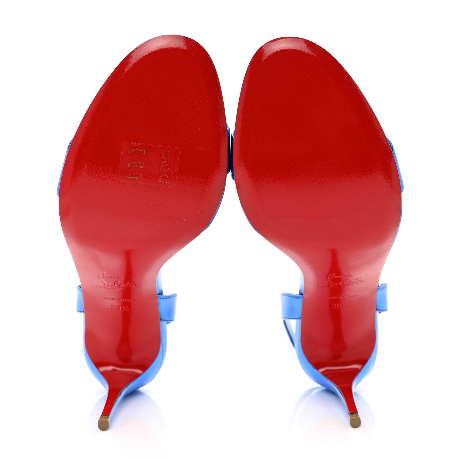 Christian Louboutin Kid Laminato O Marylin 85 Slingback Sandal Heels 39.5 Alize 5 of 8