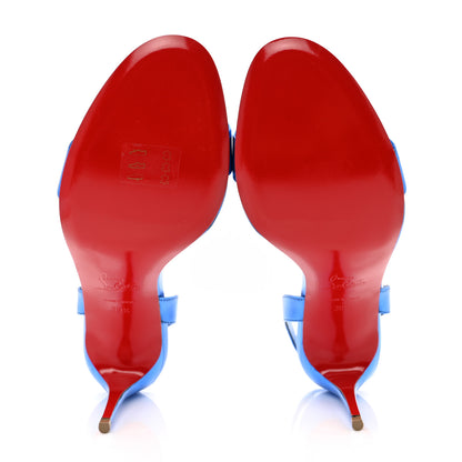 Christian Louboutin Kid Laminato O Marylin 85 Slingback Sandal Heels 39.5 Alize 5 of 8
