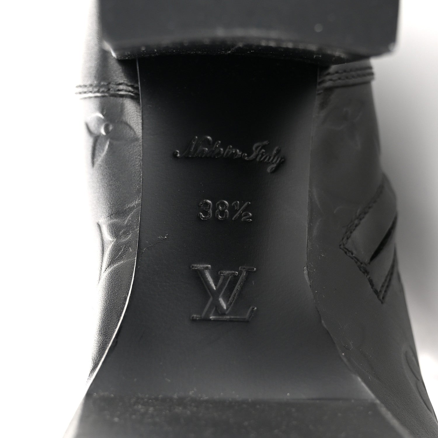 Louis Vuitton Calfskin Monogram Star Trail Ankle Boots 38.5 Black 9 of 11