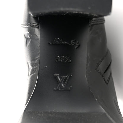 Louis Vuitton Calfskin Monogram Star Trail Ankle Boots 38.5 Black 9 of 11
