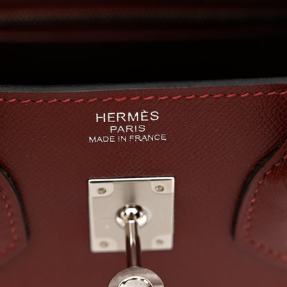 Hermes Madame Calfskin Birkin Sellier 25 Rouge H 6 of 13