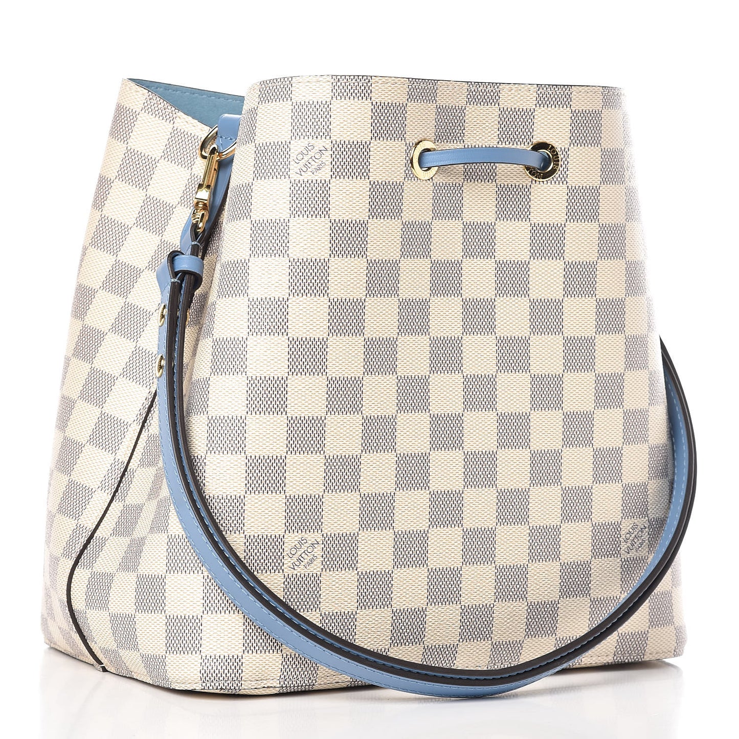Damier Azur Neonoe MM Bleuet