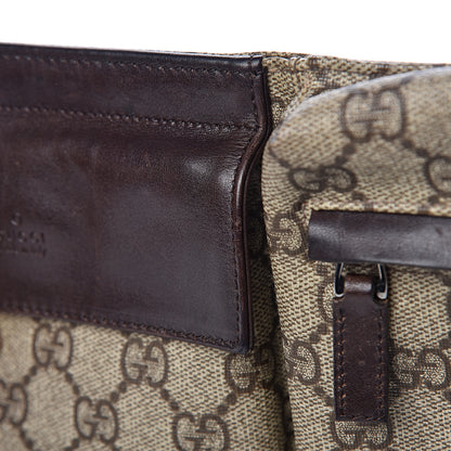 Gucci GG Plus Monogram Double Pocket Belt Bag Dark Brown 8 of 12