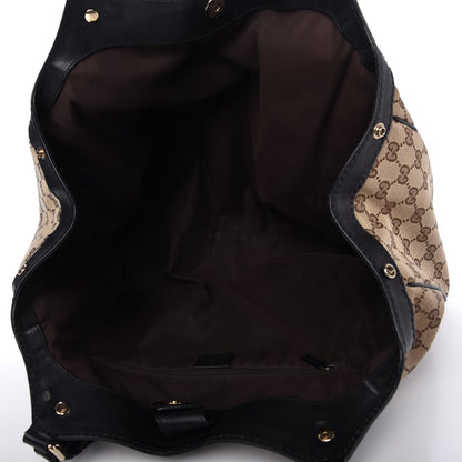 Gucci Monogram Large Sukey Tote Beige Ebony Black 5 of 12