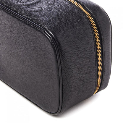 Chanel Caviar Vanity Cosmetic Case Black 4 of 10
