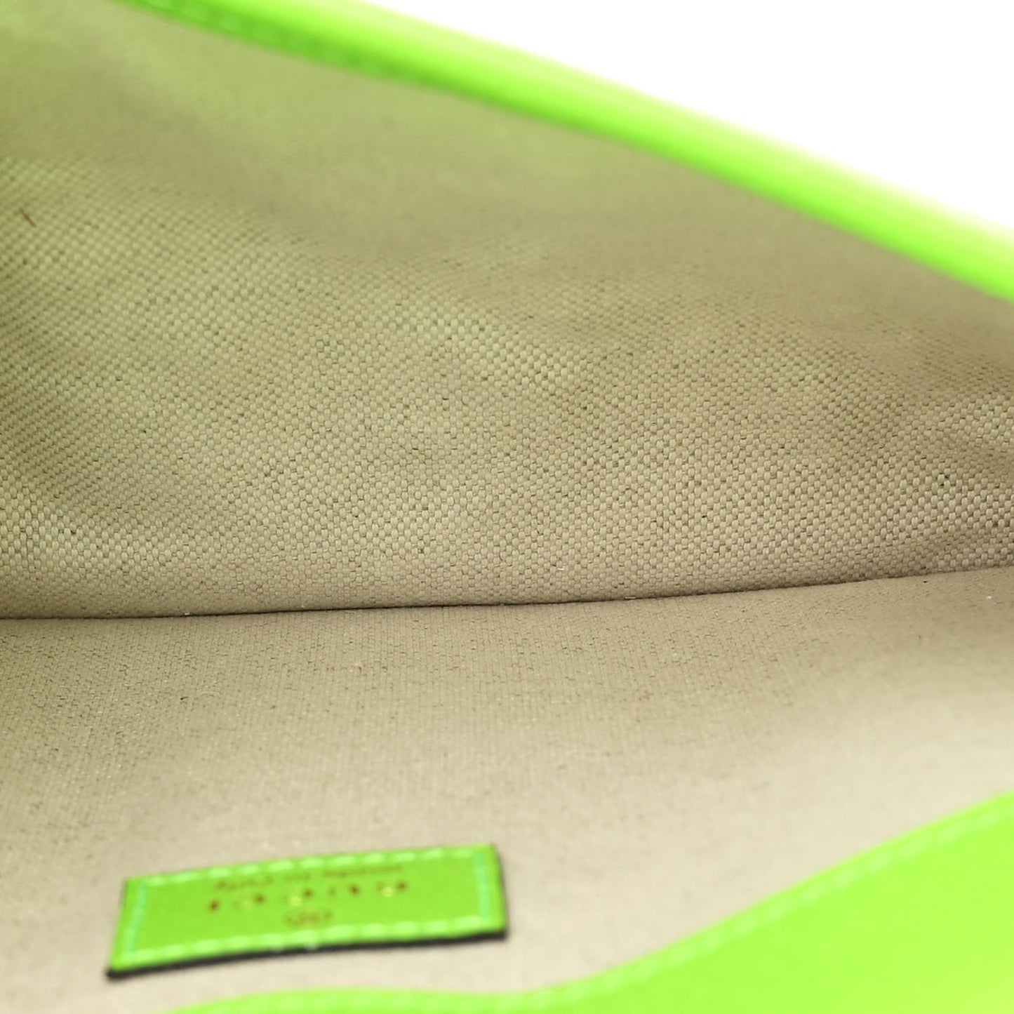GG Supreme Monogram Web Small Ophidia Belt Bag Beige Ebony Electric Green