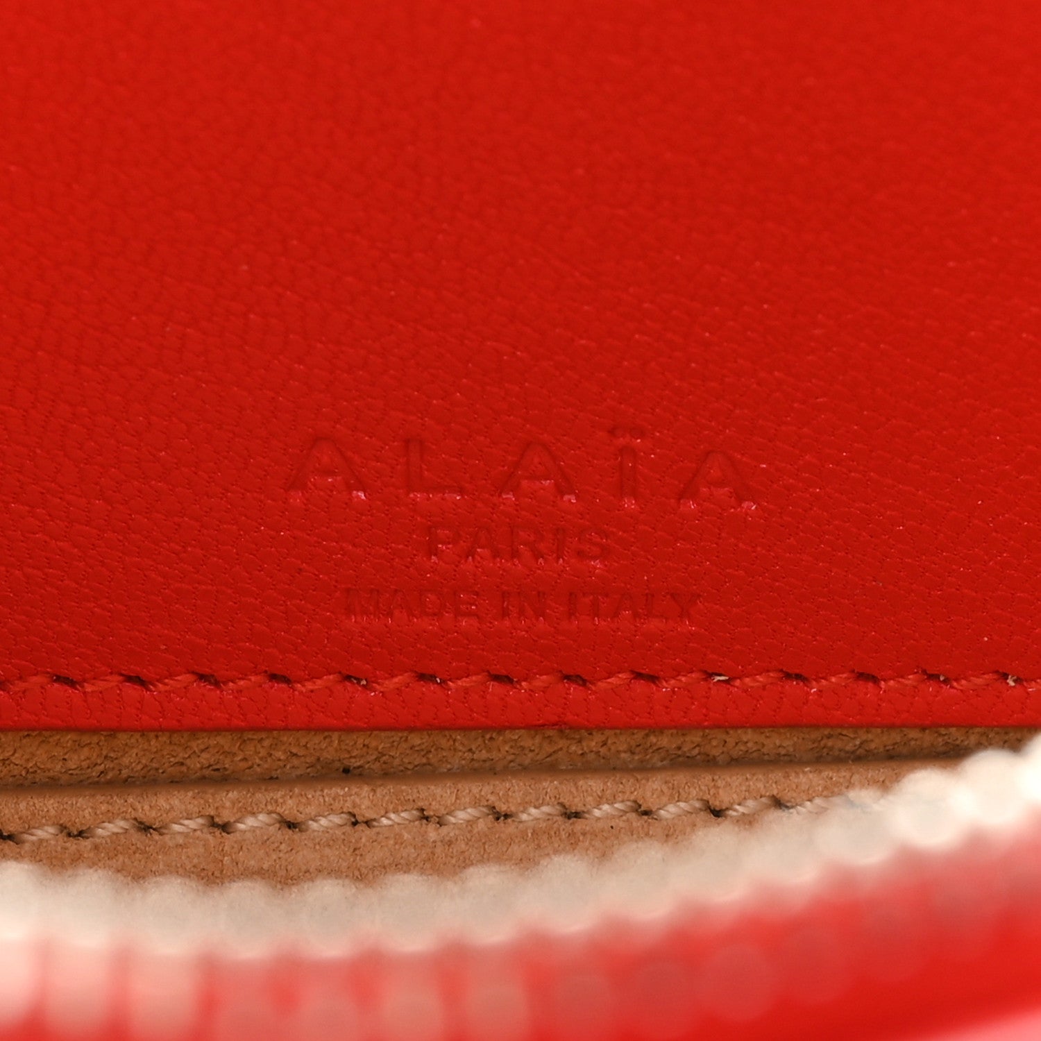Alaia Goatskin Small Le Teckel Bag Rouge 7 of 10