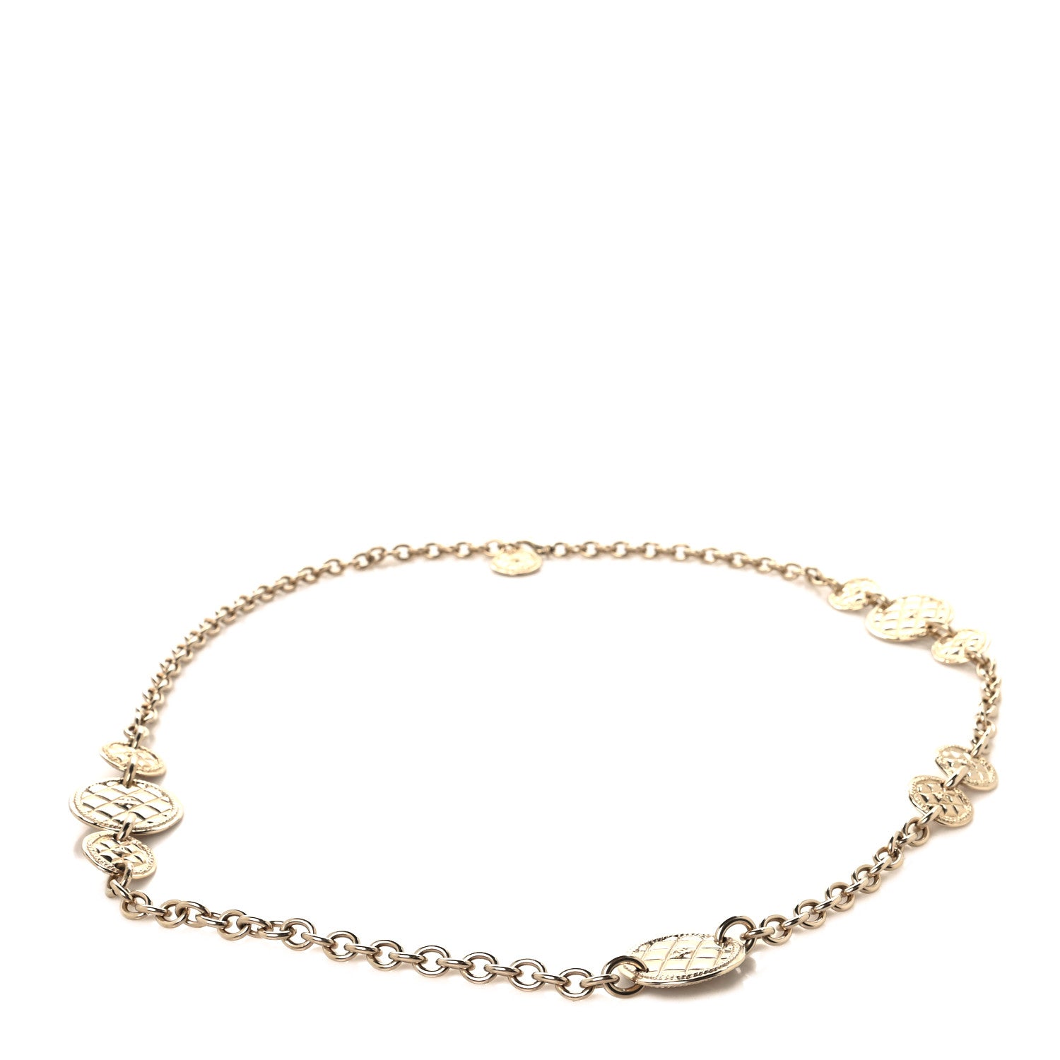 Chanel Chain Quilted CC Medallion Belt Gold 1 of 4